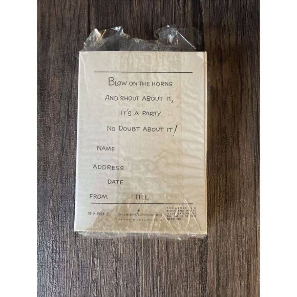 10 Vtg Unused 1950'S Buzza Cardozo Party Birthday Cards Envelopes - Picture 4 of 8